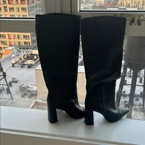 Steve Madden Black Knee-High Women's Boots